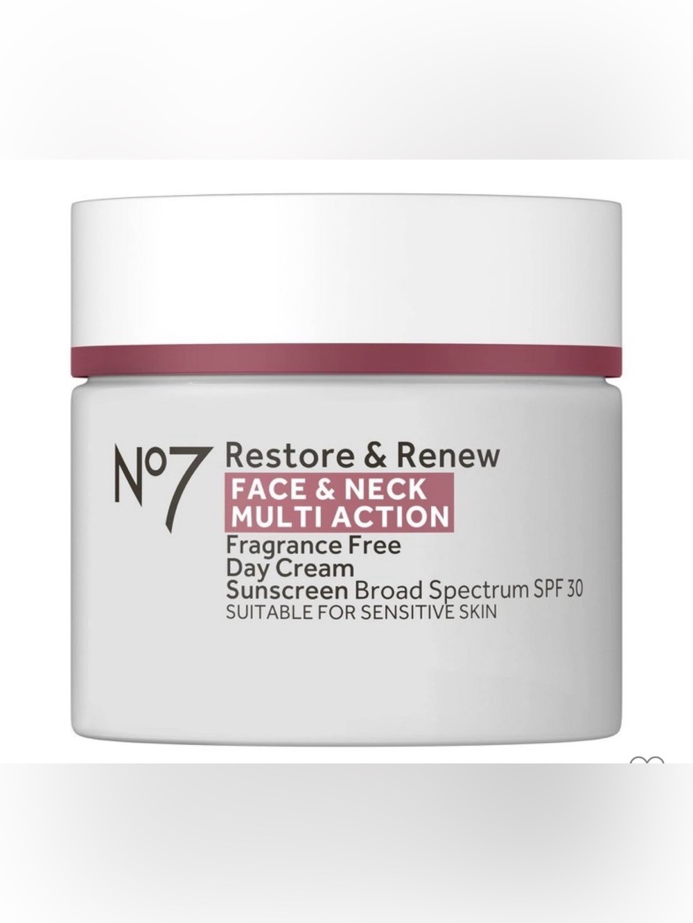 No7 Restore & Renew Multi Action Face & Neck SPF 30 Day Cream